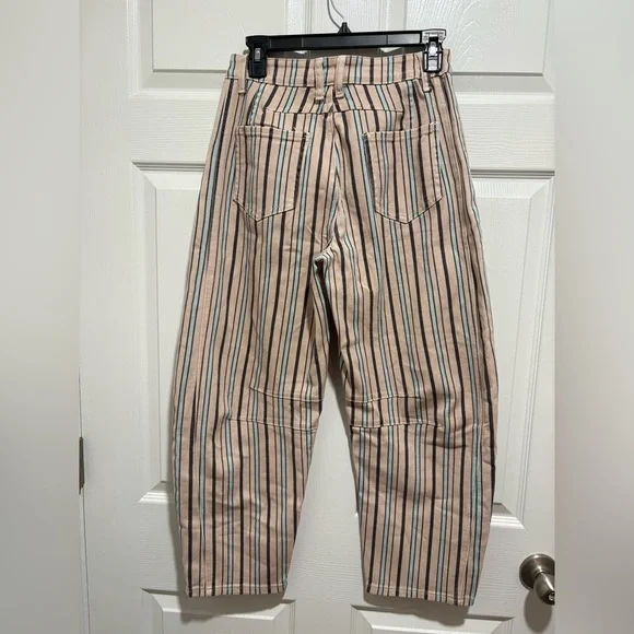 Loveimgs Women's Boyfriend Baggy Barrel Stripe Jeans Size Small (US 4-6) NWT - Picture 9 of 17